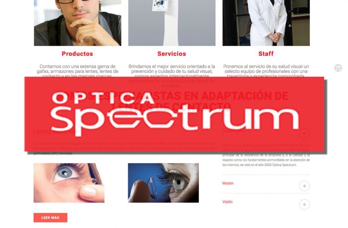 Óptica Spectrum – WEB