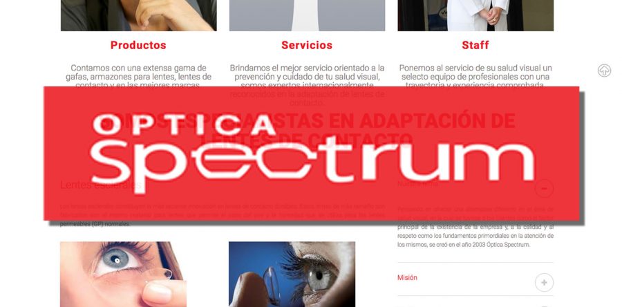 Óptica Spectrum – WEB